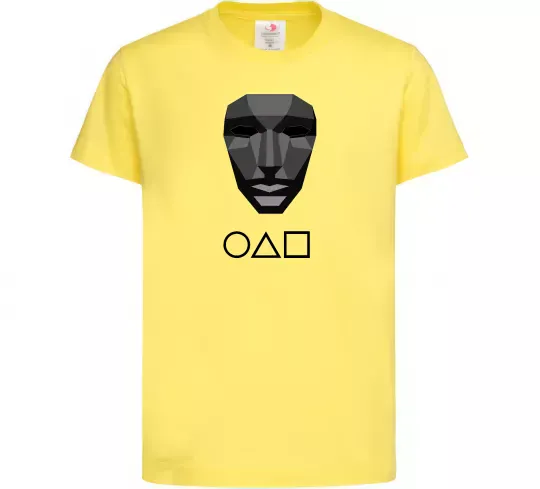 Детская футболка Squid game ведучий Лимонный фото