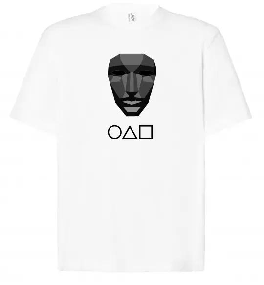 Футболка Оверсайз Squid game ведучий Белый фото