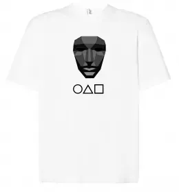 Футболка Оверсайз Squid game 456 Белый фото