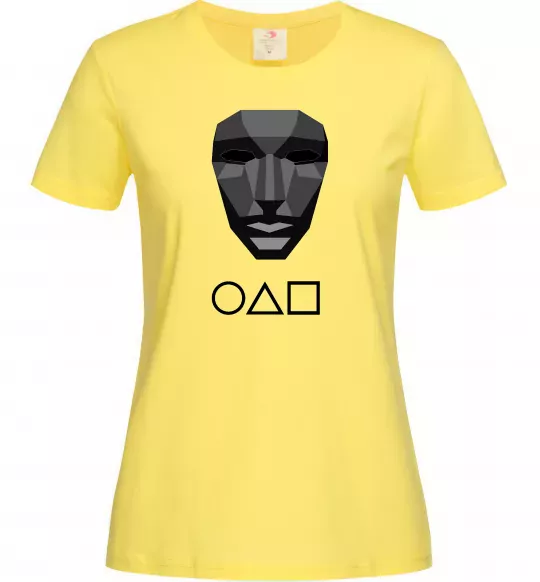 Женская футболка Squid game ведучий Лимонный фото