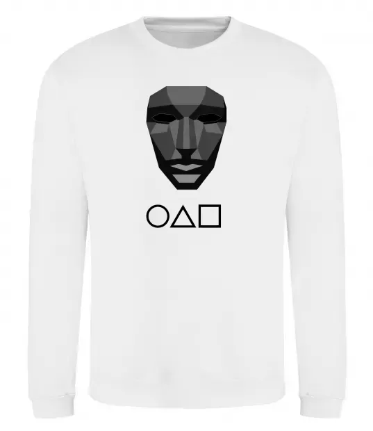 Свитшот Squid game ведучий Белый фото