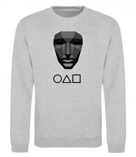 Свитшот Squid game ведучий Серый меланж фото