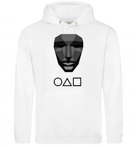 Женская толстовка (худи) Squid game ведучий Белый фото