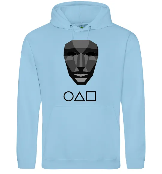 Жіноча толстовка (худі) Squid game ведучий Блакитний фото