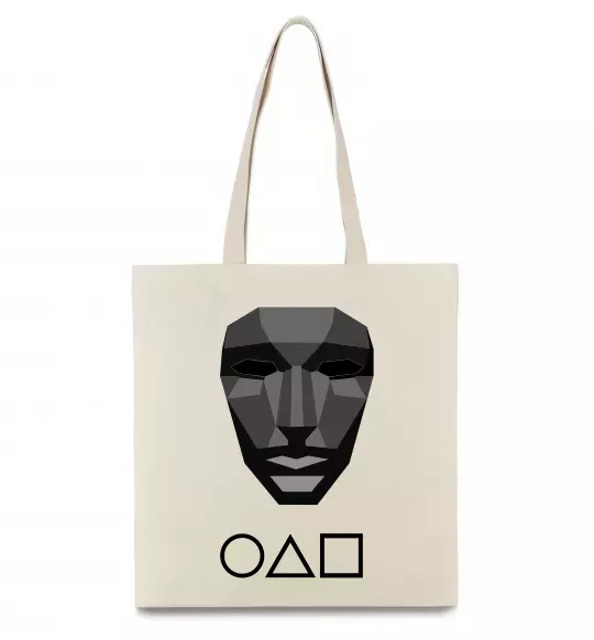 Эко-сумка Squid game ведучий Бежевый фото