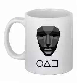 Чашка керамическая Squid game 456 Белый фото