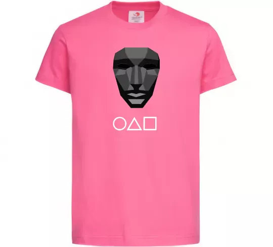 Детская футболка Squid game ведучий Ярко-розовый фото