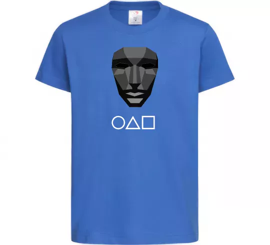 Детская футболка Squid game ведучий Ярко-синий фото