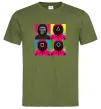 Чоловіча футболка Squid game арт Оливковий фото