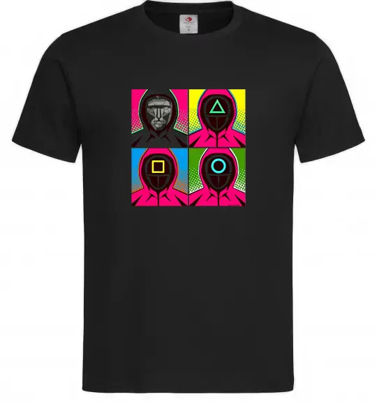 Чоловіча футболка Squid game арт Чорний фото