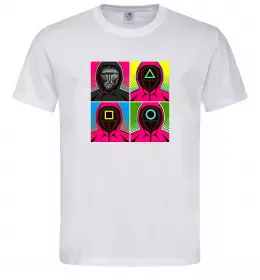 Мужская футболка Squid game 456 Белый фото