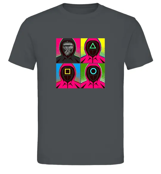 Чоловіча футболка Squid game арт Графіт фото