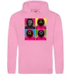 Мужская толстовка (худи) Squid game арт Розовый фото