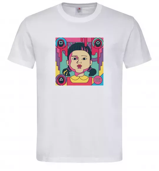 Чоловіча футболка Squid game art Білий фото