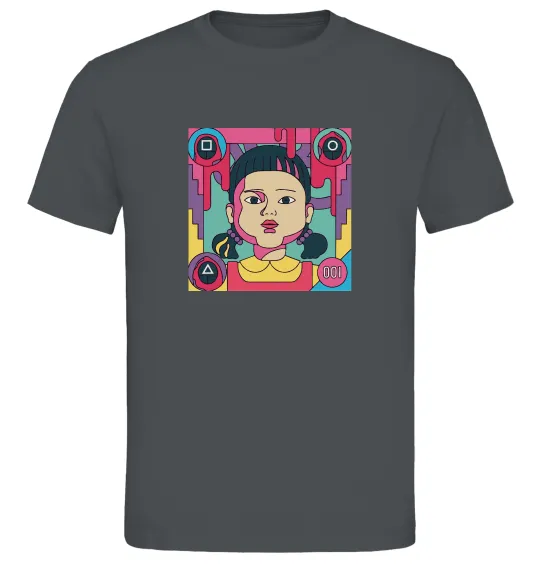 Чоловіча футболка Squid game art Графіт фото