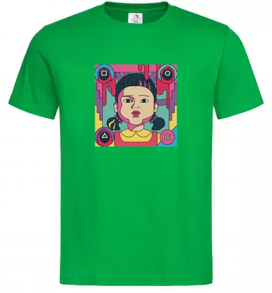 Чоловіча футболка Squid game art Зелений фото