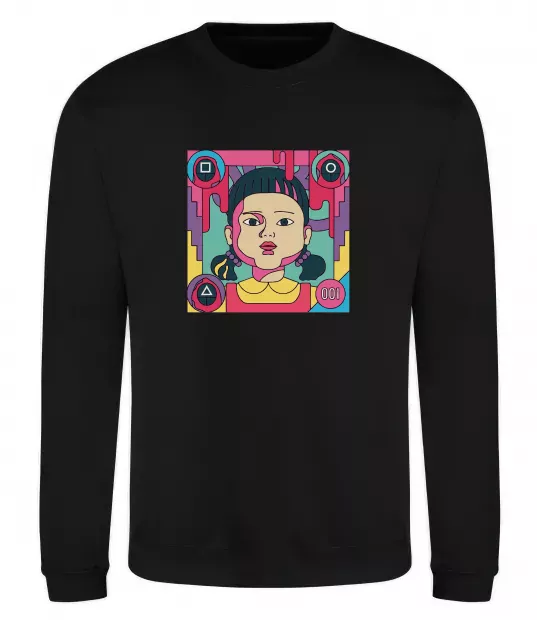 Свитшот Squid game art Черный фото