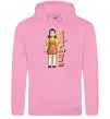 Мужская толстовка (худи) Squid game don`t move Розовый фото