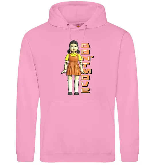 Женская толстовка (худи) Squid game don`t move Розовый фото