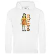 Жіноча толстовка (худі) Squid game don`t move Білий фото