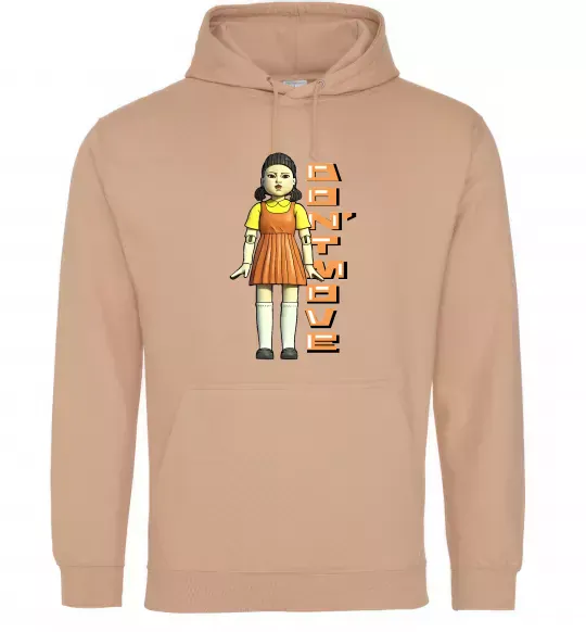 Жіноча толстовка (худі) Squid game don`t move Пісочний фото