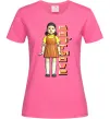 Женская футболка Squid game don`t move Ярко-розовый фото