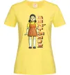 Женская футболка Squid game don`t move Лимонный фото
