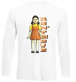 Лонгслив Squid game кальмар Белый фото