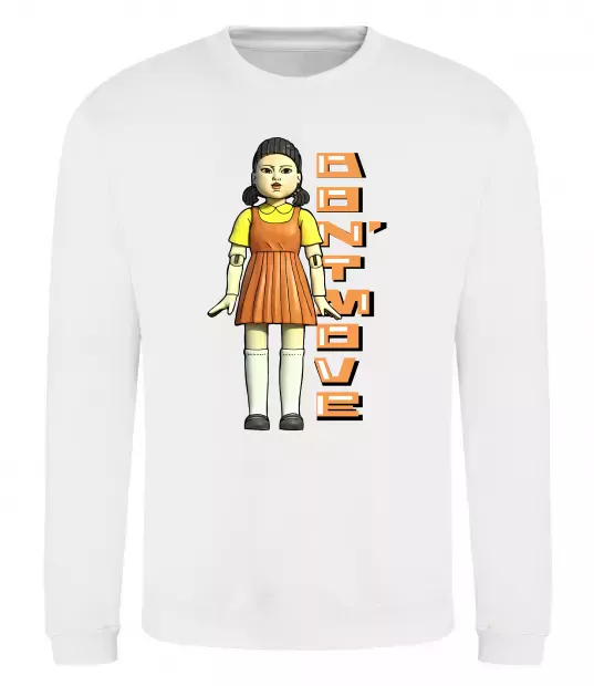 Світшот Squid game don`t move Білий фото