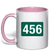Чашка с цветной ручкой Squid game 456 Нежно розовый фото