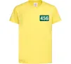Детская футболка Squid game 456 Лимонный фото