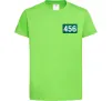 Детская футболка Squid game 456 Лаймовый фото