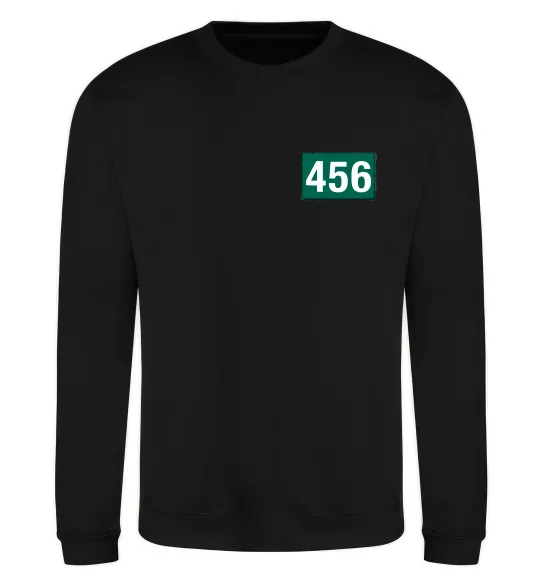 Світшот Squid game 456 Чорний фото