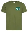 Мужская футболка Squid game 456 Оливковый фото