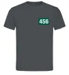 Мужская футболка Squid game 456 Графит фото