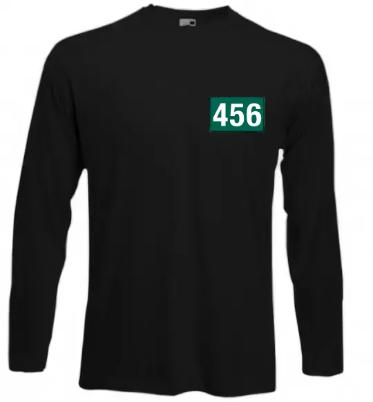 Лонгслив Squid game 456 Черный фото