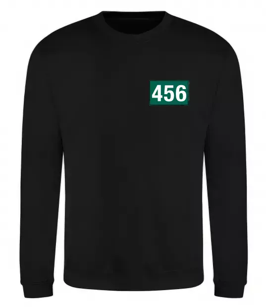 Свитшот Squid game 456 Черный фото