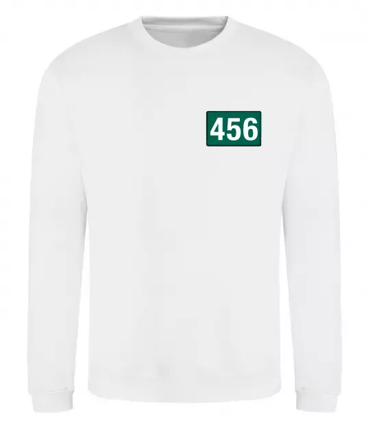 Свитшот Squid game 456 Белый фото