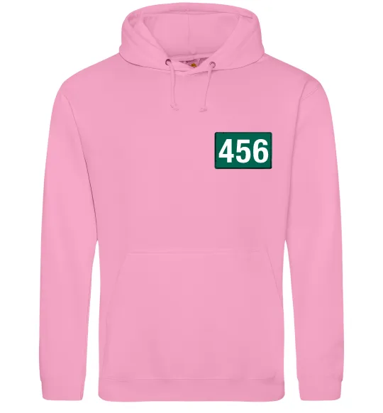 Женская толстовка (худи) Squid game 456 Розовый фото