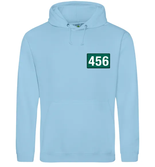 Женская толстовка (худи) Squid game 456 Голубой фото