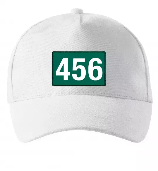 Кепка Squid game 456 Белый фото