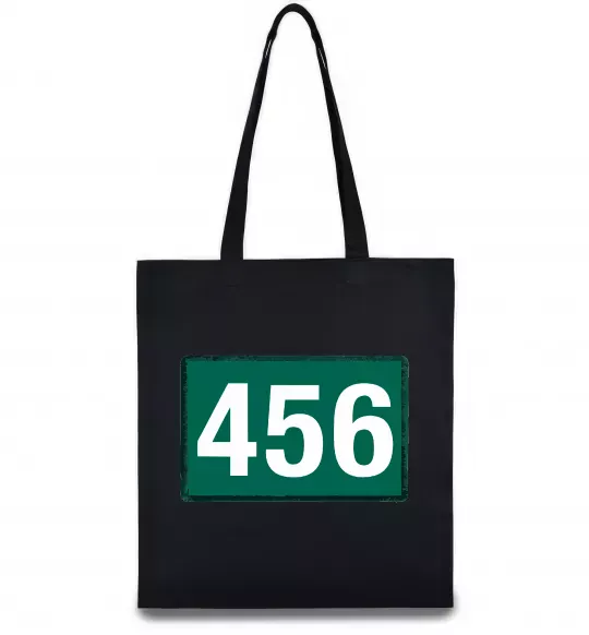 Эко-сумка Squid game 456 Черный фото