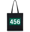 Эко-сумка Squid game 456 Черный фото