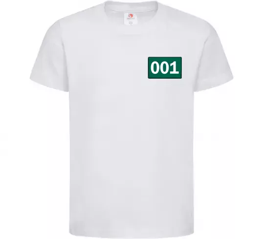 Детская футболка Squid game 001 Белый фото