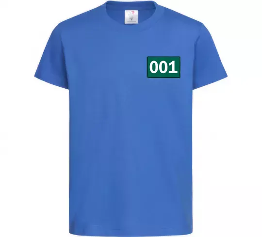 Детская футболка Squid game 001 Ярко-синий фото