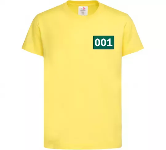 Детская футболка Squid game 001 Лимонный фото