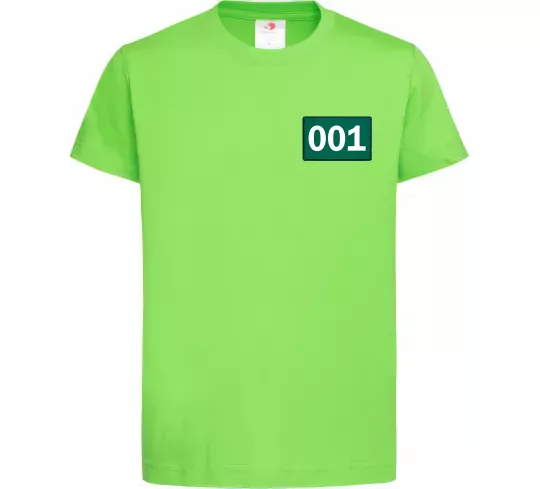Детская футболка Squid game 001 Лаймовый фото