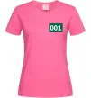 Женская футболка Squid game 001 Ярко-розовый Женская футболка Squid game 001 Ярко-розовый фото