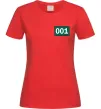 Женская футболка Squid game 001 Красный Женская футболка Squid game 001 Красный фото