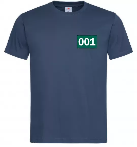 Мужская футболка Squid game 001 Темно-синий фото